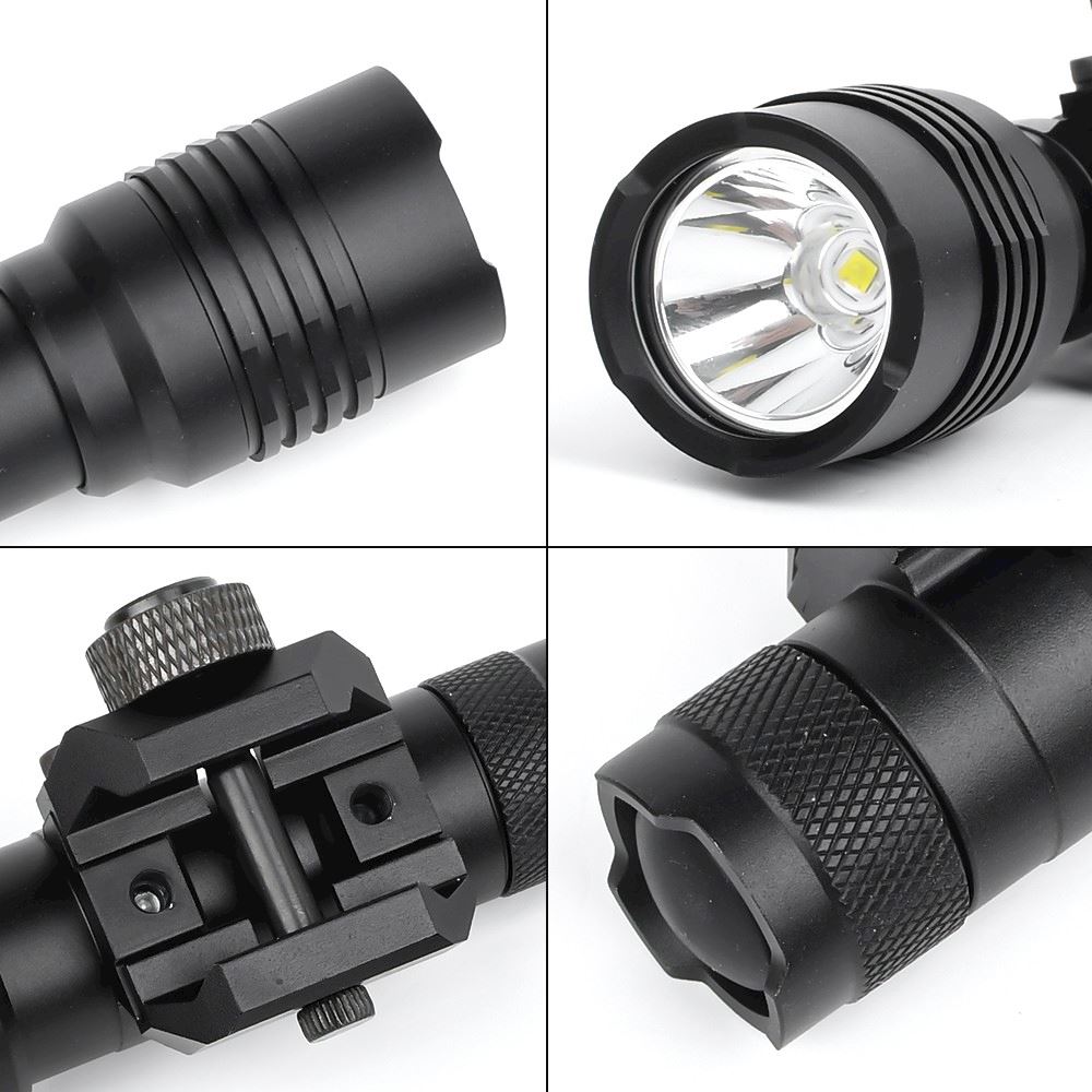 598409 large wadsn torcia tattica led 500 lumen nero wd4101 b